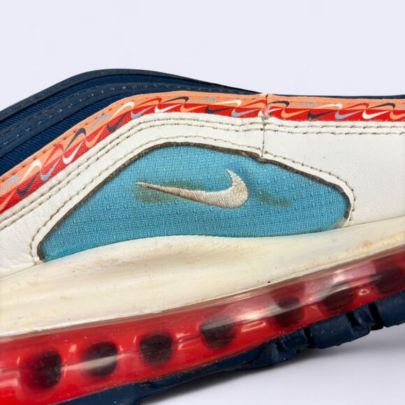 Nike Air Max 97 Size 7Y W8.5 Blue White Swoosh - Picture 8 of 8